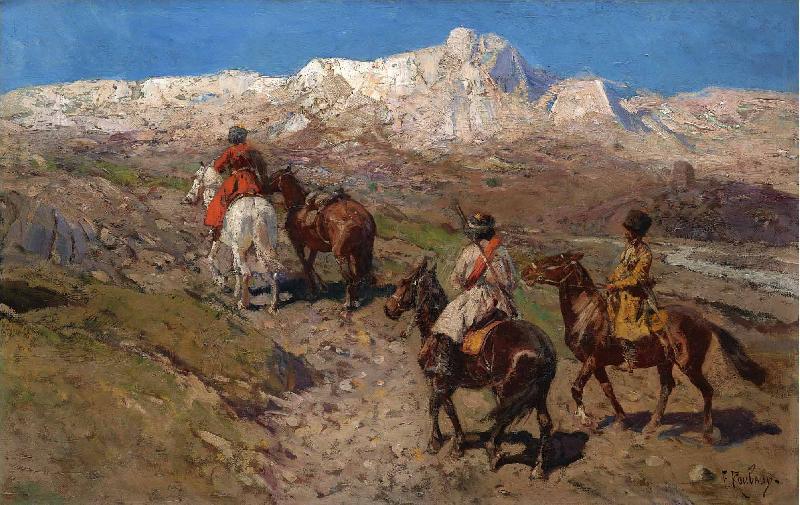 Franz Roubaud Cossacks France oil painting art